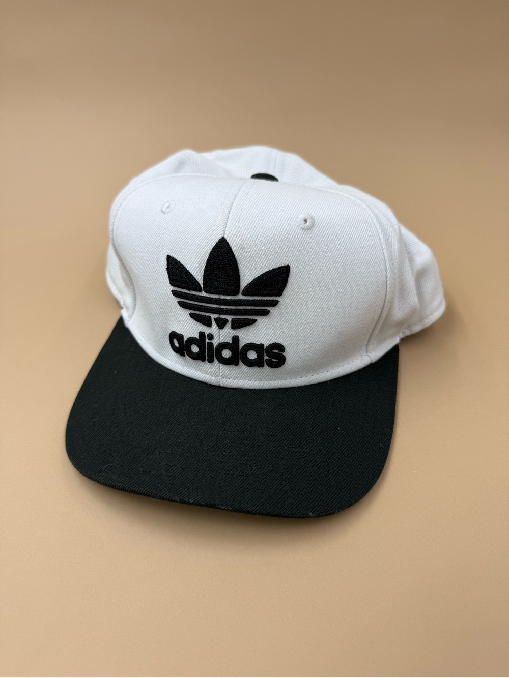 Adidas Originals Black White Trefoil Snapback Hat OSFM